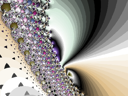 Fractale abstrait aux couleurs vives